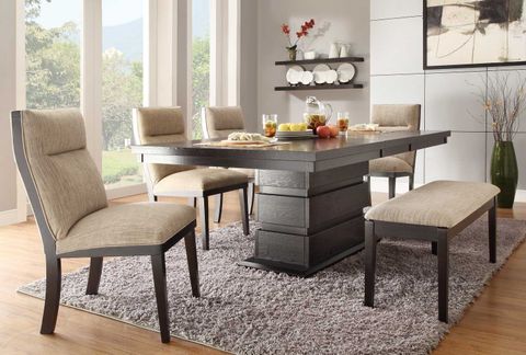 Homelegance Tanager Dining Set - Dark Espresso D2549-78 At Homelement.com inside Tananger Table Set